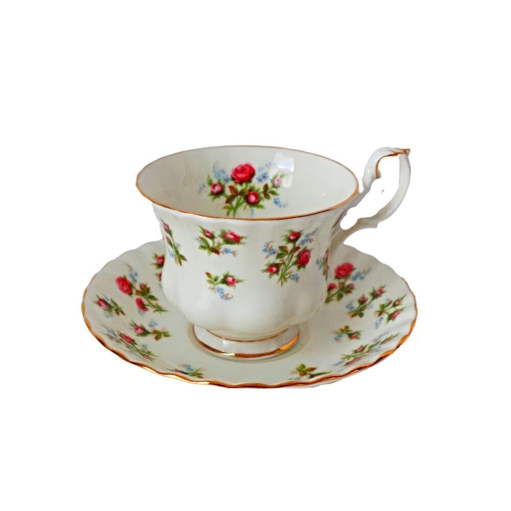 Vintage Teacup and Saucer Royal Albert Winsome Roses Tea Cup